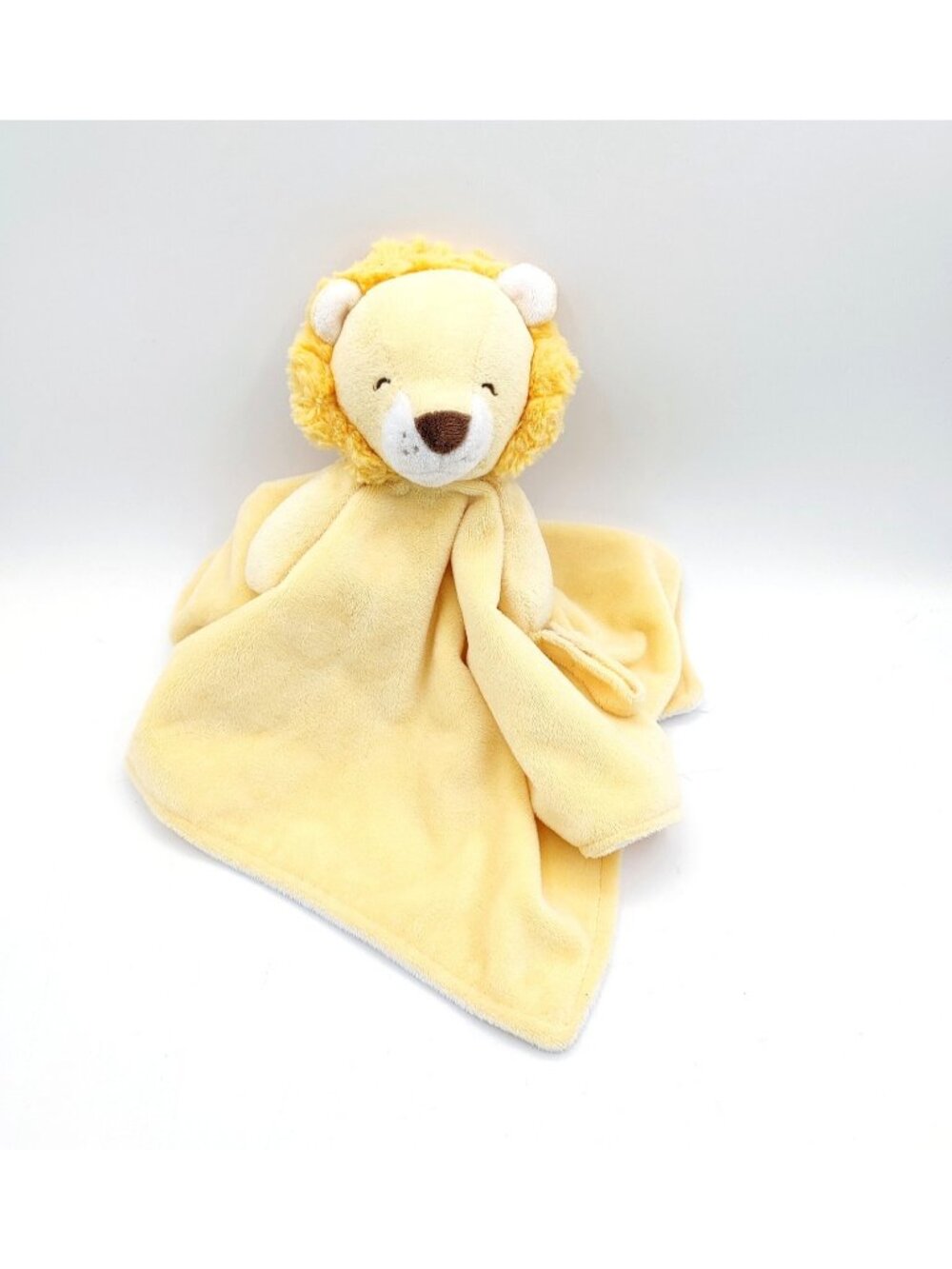Carters yellow lion baby lovey security blanket pacifier holder plush 2016